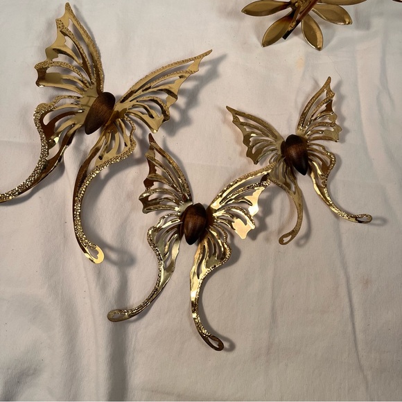 MCM brass butterfly wall art - Picture 4 of 4